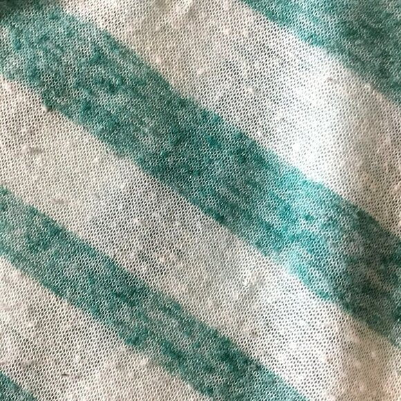 Delia's Tank Top Lightweight Chest Pocket Women's Size Small Turquoise Stripe - Picture 9 of 9